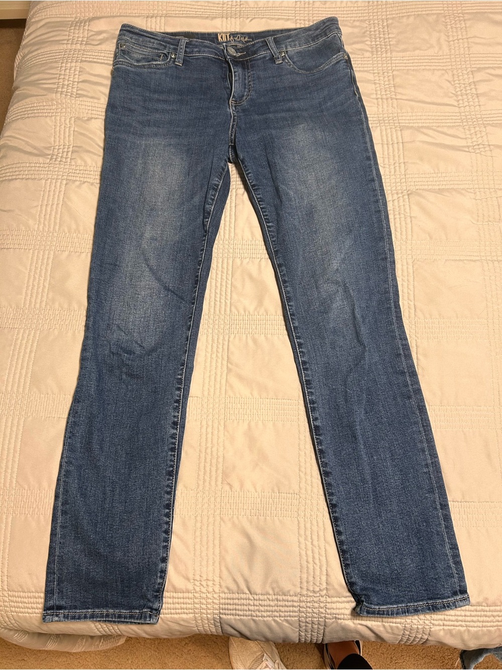 KUT from the Kloth Women's Mid-Blue Katy Boyfriend jeans